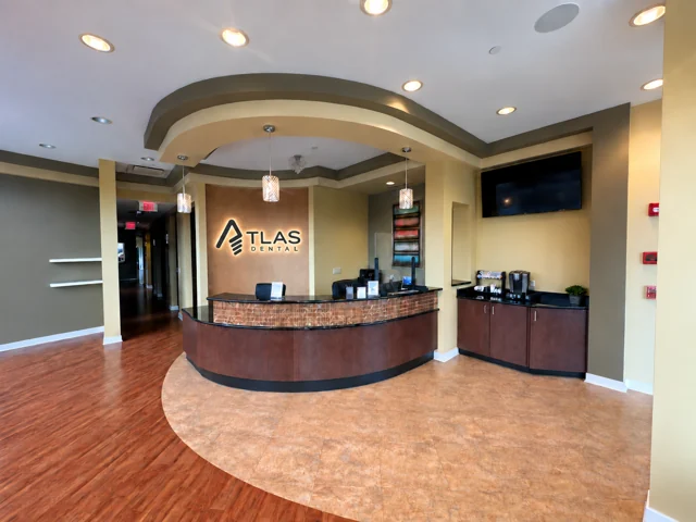 The Atlas Dental reception area